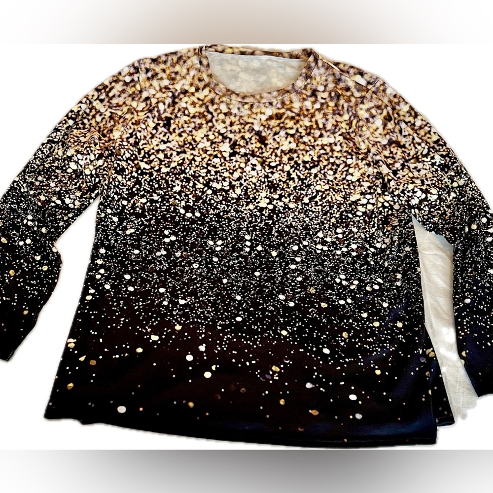 Sparkle and Shine Screen-print T-Shirt Ladies Size Xl